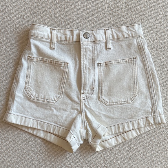Reformation High Waist White Shorts (Brand New) - Picture 1 of 3